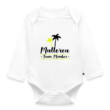 mallorca team member - Baby Bio-Langarm-Body - Weiß - Vorne