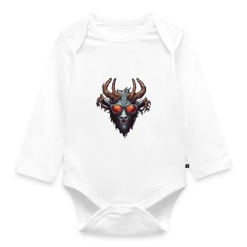 Wendigo / Evil Spirit / Possessive / Horror - Organic Longsleeve Baby Bodysuit - white - Front