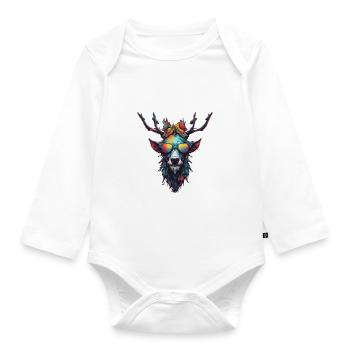 Wendigo / Evil Spirit / Possessive / Horror - Organic Longsleeve Baby Bodysuit - white - Front