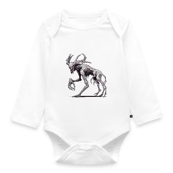Wendigo / Evil Spirit / Possessive / Horror - Organic Longsleeve Baby Bodysuit - white - Front