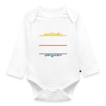 Pensa positivo - Body Bébé bio manches longues - blanc - Devant