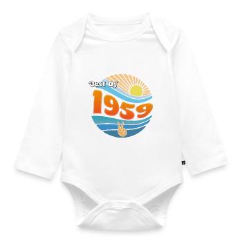 Retro 1959 – Célébration de 66 années légendaires - Body Bébé bio manches longues - blanc - Devant