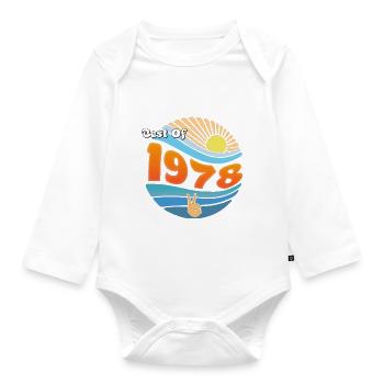 Vintage Vibes 1978 – Style classique du 47e anniversaire - Body Bébé bio manches longues - blanc - Devant
