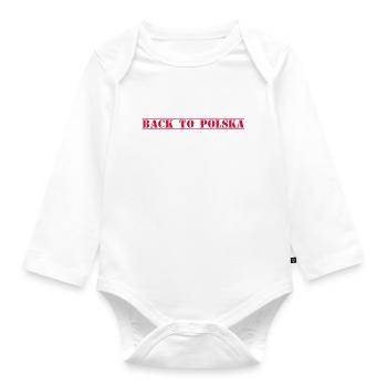 Polska Poland - Organic Longsleeve Baby Bodysuit - white - Front