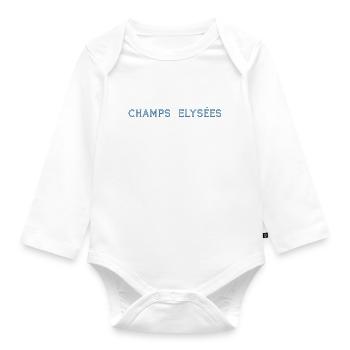 ChampsElysées - Organic Longsleeve Baby Bodysuit - white - Front