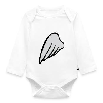 leftwing - Organic Longsleeve Baby Bodysuit - white - Front