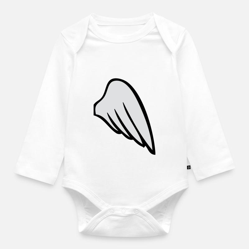 rightwing - Body Bébé bio manches longues - blanc