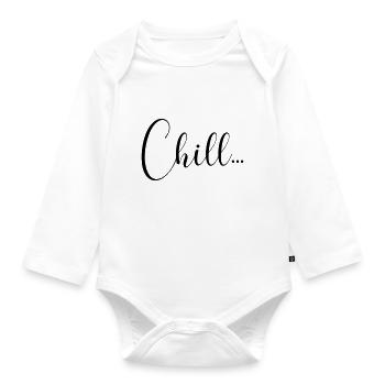 CHILL - Baby Bio-Langarm-Body - Weiß - Vorne