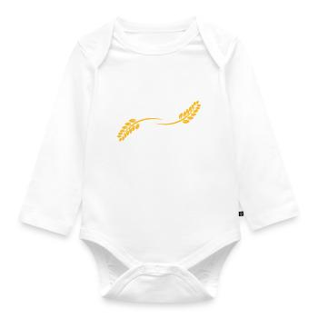 Gluten Freak - Baby Bio-Langarm-Body - Weiß - Vorne