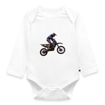 enduro - Baby Bio-Langarm-Body - Weiß - Vorne