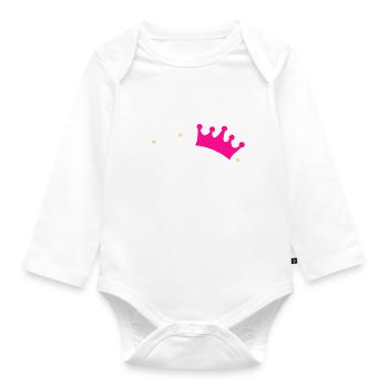 grosse schwester w - Baby Bio-Langarm-Body - Weiß - Vorne