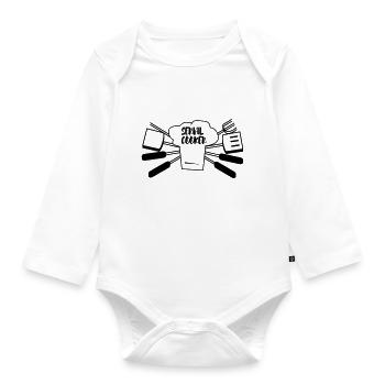 SEIAL COOKER - Body Bébé bio manches longues - blanc - Devant
