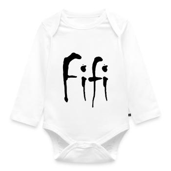 fifi - Baby Bio-Langarm-Body - Weiß - Vorne
