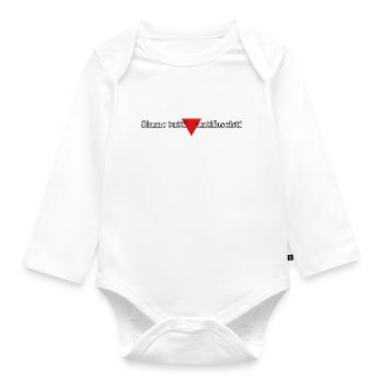 siamo tutti antifascisti - Organic Longsleeve Baby Bodysuit - white - Front