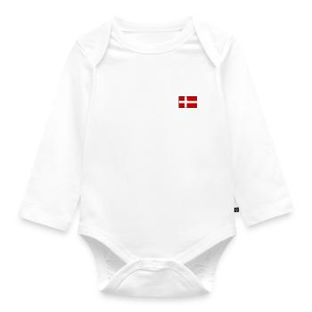 Denmark - Organic Longsleeve Baby Bodysuit - white - Front
