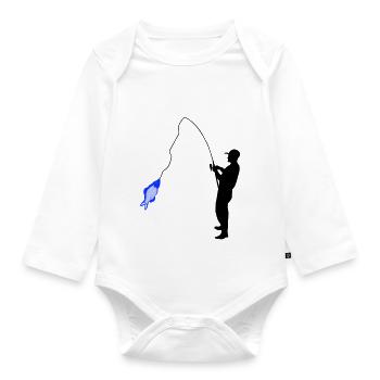Angler - Organic Longsleeve Baby Bodysuit - white - Front