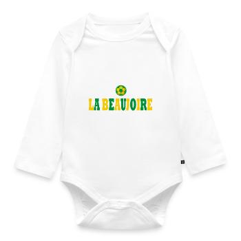 football nantes J peux pas j ai foot nantais - Body Bébé bio manches longues - blanc - Devant