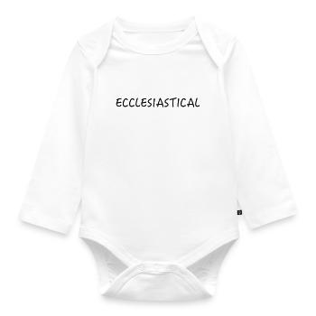 Holy - Organic Longsleeve Baby Bodysuit - white - Front