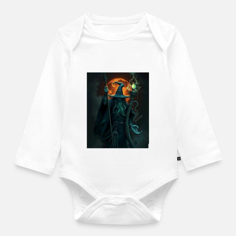 Magicien - Body Bébé bio manches longues - blanc