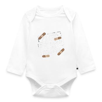 Proud Survivor Of A Bad Driver 2 - Baby Bio-Langarm-Body - Weiß - Vorne