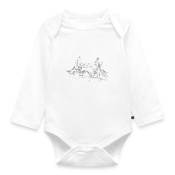 London Tower Bridge - Baby Bio-Langarm-Body - Weiß - Vorne