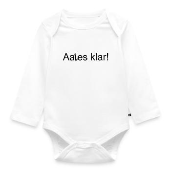 Aales klar - Baby Bio-Langarm-Body - Weiß - Vorne