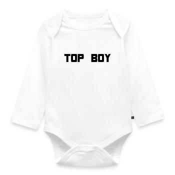 top boy - Baby Bio-Langarm-Body - Weiß - Vorne