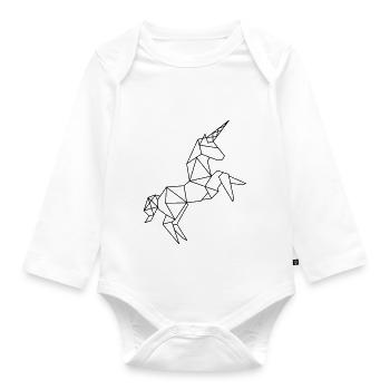 Graphique Licorne - Body Bébé bio manches longues - blanc - Devant