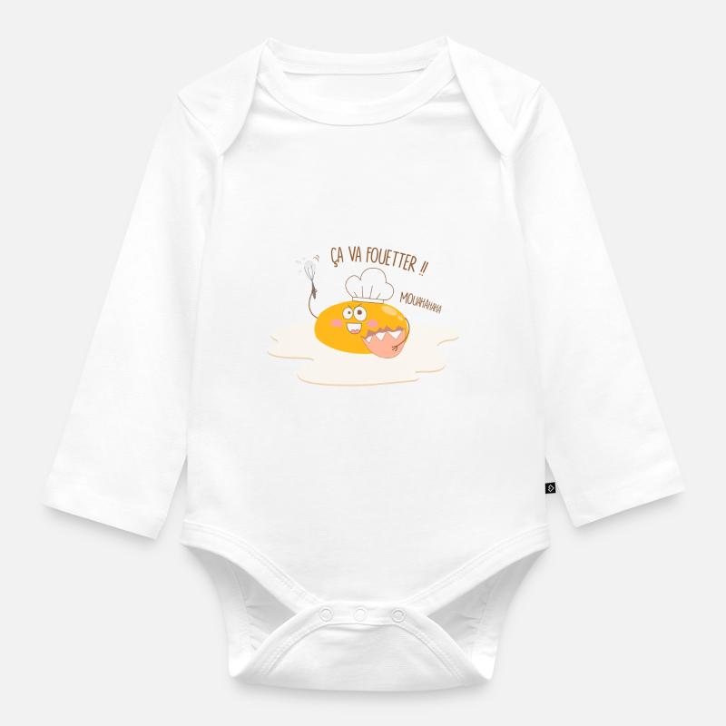 Ei wird peitschen - Baby Bio-Langarm-Body - Weiß
