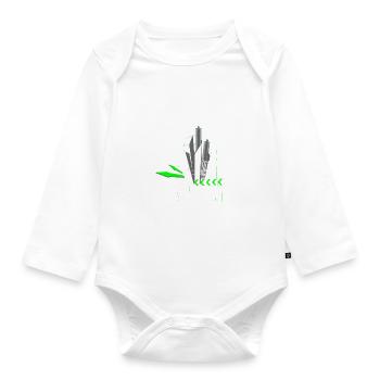 Libert'All Paramoteur Urban Fly Vert - Body Bébé bio manches longues - blanc - Devant