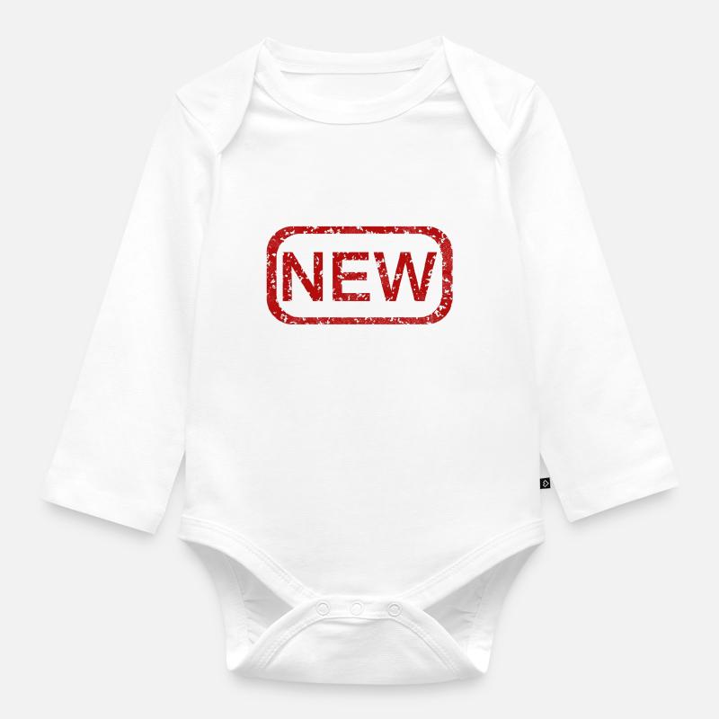 New /Neu - Body Bébé bio manches longues - blanc
