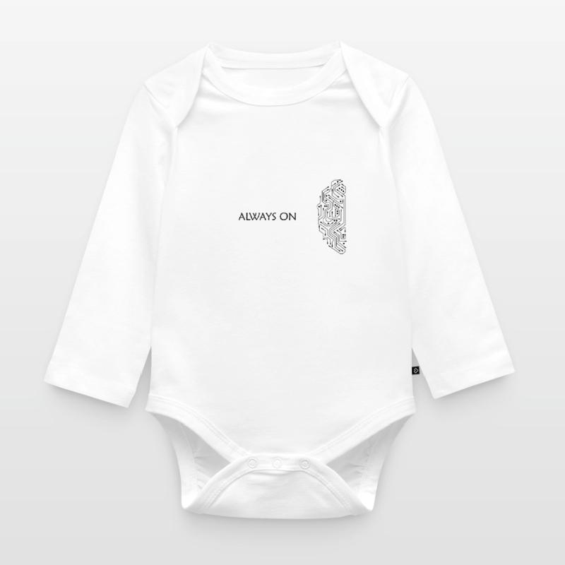 Programmierer Coder Entwickler Nerd Geek Geschenk Baby Bio-Langarm-Body