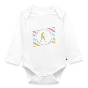 Fechten - Baby Bio-Langarm-Body - Weiß - Vorne