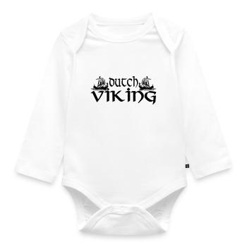 MULTI COLOR VECTOR - DUTCH VIKING - Organic Longsleeve Baby Bodysuit - white - Front