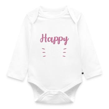 15th birthday 15 year old slogan saying - Organic Longsleeve Baby Bodysuit - white - Front