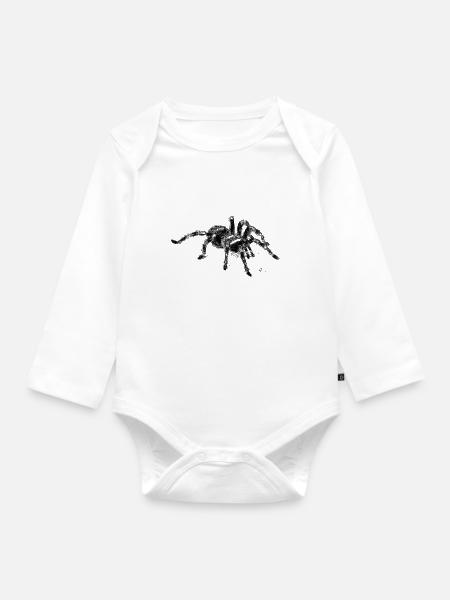 Tarantel - Baby Bio-Langarm-Body - Weiß