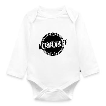 MASTER CHEF 2 - Body Bébé bio manches longues - blanc - Devant