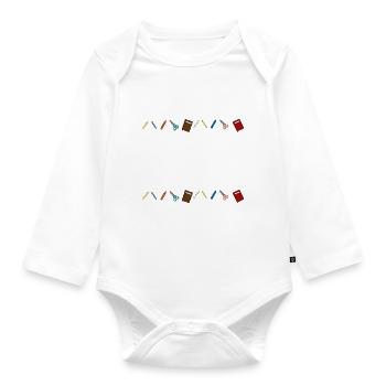 Retired Teacher Every Child Left Behind Lehrer - Organic Longsleeve Baby Bodysuit - white - Front