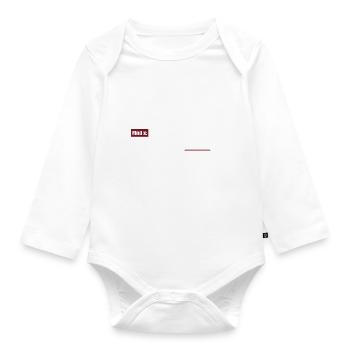 Funny Math Is Easy Find X - Baby Bio-Langarm-Body - Weiß - Vorne