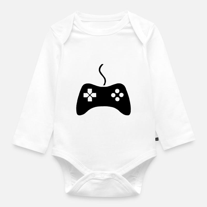 Controller Flat - Baby Bio-Langarm-Body - Weiß