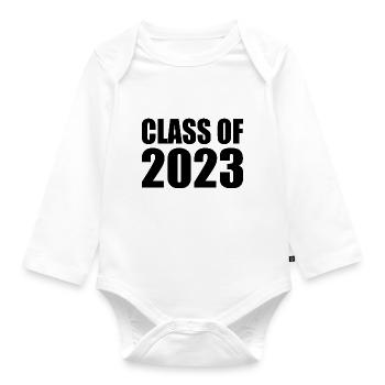 Class of 2023 - Organic Longsleeve Baby Bodysuit - white - Front