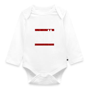 Nö Nope Neinsager Lifestyle Statement - Baby Bio-Langarm-Body - Weiß - Vorne