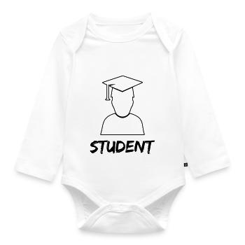 student diploma - Baby Bio-Langarm-Body - Weiß - Vorne