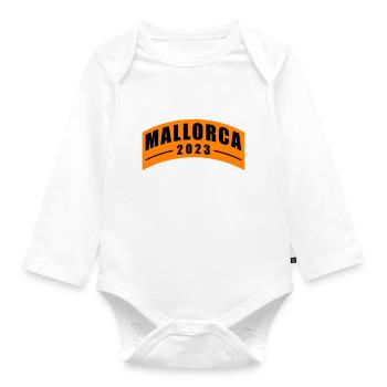Mallorca 2023 - Organic Longsleeve Baby Bodysuit - white - Front