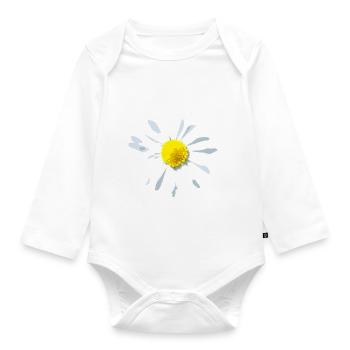 Fleur d’oie - Body Bébé bio manches longues - blanc - Devant