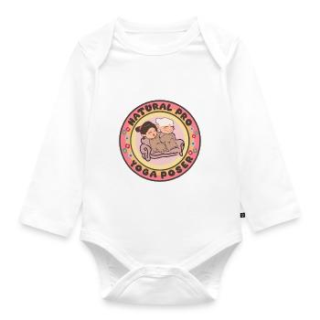Yoga Girls - Organic Longsleeve Baby Bodysuit - white - Front