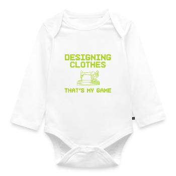 Nähliebhaber Schneider - Baby Bio-Langarm-Body - Weiß - Vorne