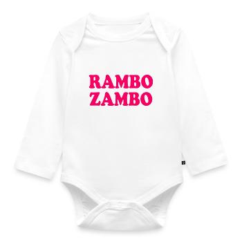 Rambo zambo - Organic Longsleeve Baby Bodysuit - white - Front