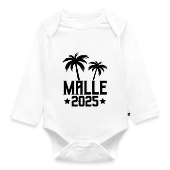 malle 2025 mallorca - Baby Bio-Langarm-Body - Weiß - Vorne