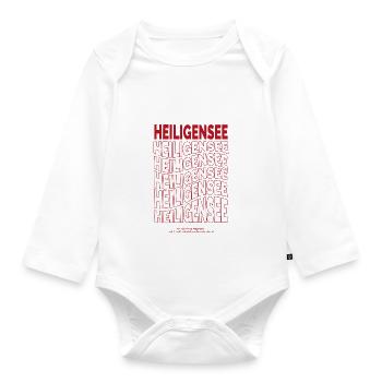 Heiligensee Flow - Berlin - Reinickendorf - Baby Bio-Langarm-Body - Weiß - Vorne